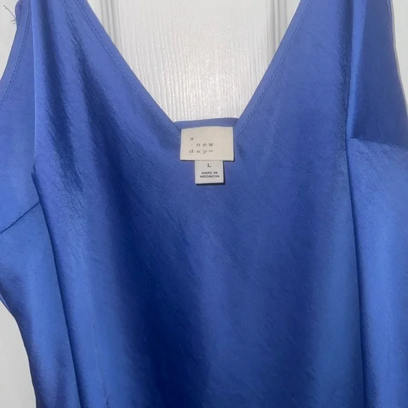 A New Day Royal Blue Satin Dress - Picture 3 of 4
